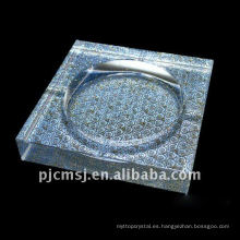 Nuevo diseño Beautiful Cube Crystal Ashtray